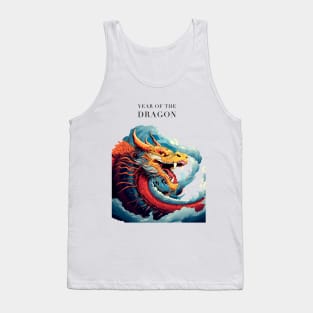 Chinese Dragon: Year of the Dragon, Chinese New Year on a light (Knocked Out) background Tank Top